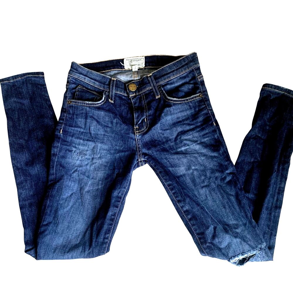 Current/Elliott Distressed 'The Stiletto' Skinny Denim Jeans